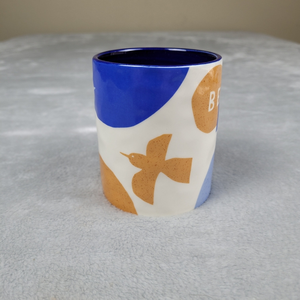 Anthropologie Mug Jen B Peters Be Free Birds - Picture 2 of 8